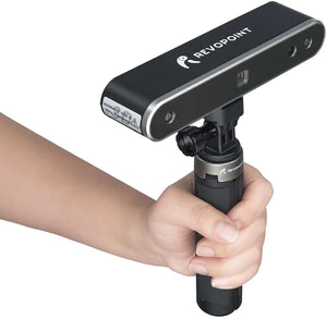 Revopoint POP 2 3D High-Precision Scanner with 0.05mm Accuracy, Black - Up to 10 fps Scan Speed, Micro-Structured Light + Binocular Proprietary Technology, 2-in-1 Versatility