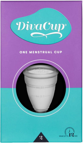 DivaCup - BPA-Free Reusable Menstrual Cup - Leak-Free Feminine Hygiene - Tampon and Pad Alternative - Up To 12 Hours Of Protection - Model 2