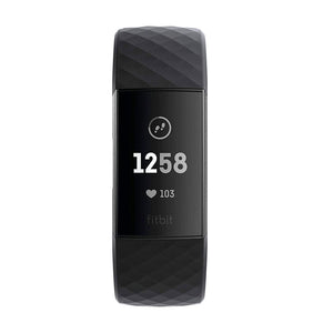 Fitbit Charge 3 Fitness Activity Tracker, Graphite/Black  (Renewed)