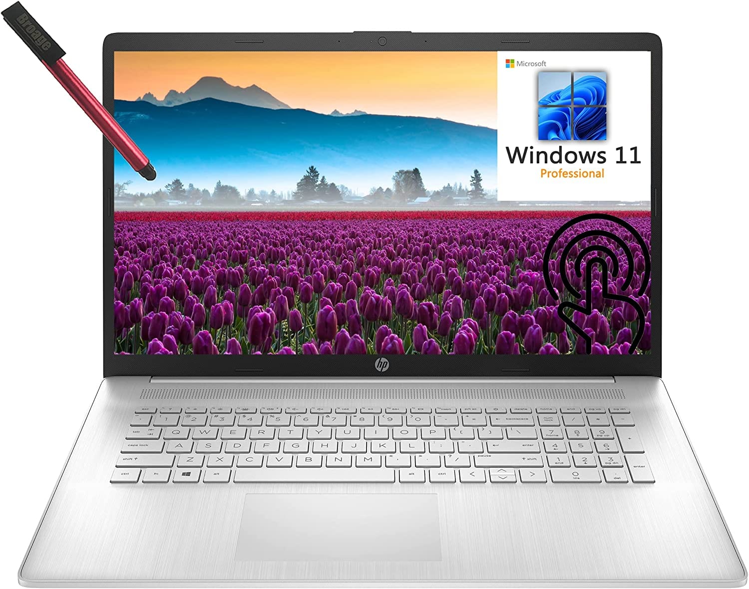 Newest HP 17 Laptop, 17.3 FHD Display, Intel Core i5-1135G7, 16GB DDR4  RAM, 512GB SSD, Webcam, HDMI, Bluetooth, Type-C, Wi-Fi, Windows 11 Home,  Silver 