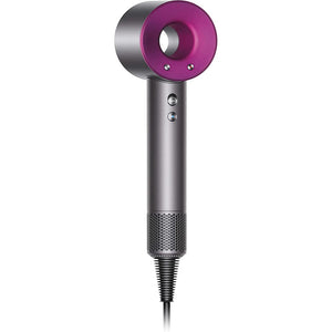 Dyson Supersonic Hair Dryer, Iron/Fuchsia - Flyaway Attachment, Styling Concentrator, Diffuser, Gentle Air Attachment + Wide-Tooth