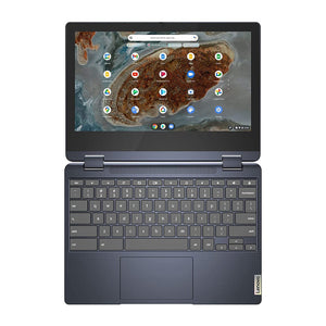 Lenovo 2022 Flex 3 Chromebook 11.6" Touchscreen 2-in-1 Laptop Computer, Octa-Core MediaTek MT8183 Processor, 4GB RAM, 64GB eMMC, 802.11AC WiFi, Bluetooth, Abyss Blue, Chrome OS