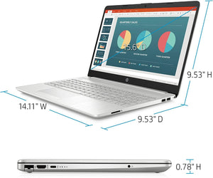 HP 15 15.6" FHD Laptop Computer, Intel Core i3 1115G4 up to 3.2GHz (Beat i5-10210U), 8GB DDR4 RAM, 256GB PCIe SSD, 802.11AC WiFi, Bluetooth 4.2, Webcam, Windows 10 S