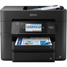 Load image into Gallery viewer, Epson Workforce Pro WF 4833 Wireless All-in-One Color Inkjet Printer - Print Scan Copy Fax - 25 ppm, 4800x2400 dpi, 4.3&quot; Touchscreen, Auto 2-Sided Printing, 50-Sheet ADF, 500-Sheet Capacity, Ethernet