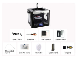 Junco Model A-Smart Desktop 3D Printer, 3.5 Inch Touchscreen, WiFi, Precise Printing with ABS,PLA,TPU,Flexible Filament, 5.9''x5.9''x5.9''(150x150x150mm)
